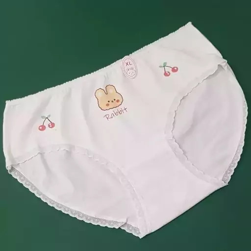 شورت عروسکی نخ پنبه دخترانه طرح خرسی سایز XL